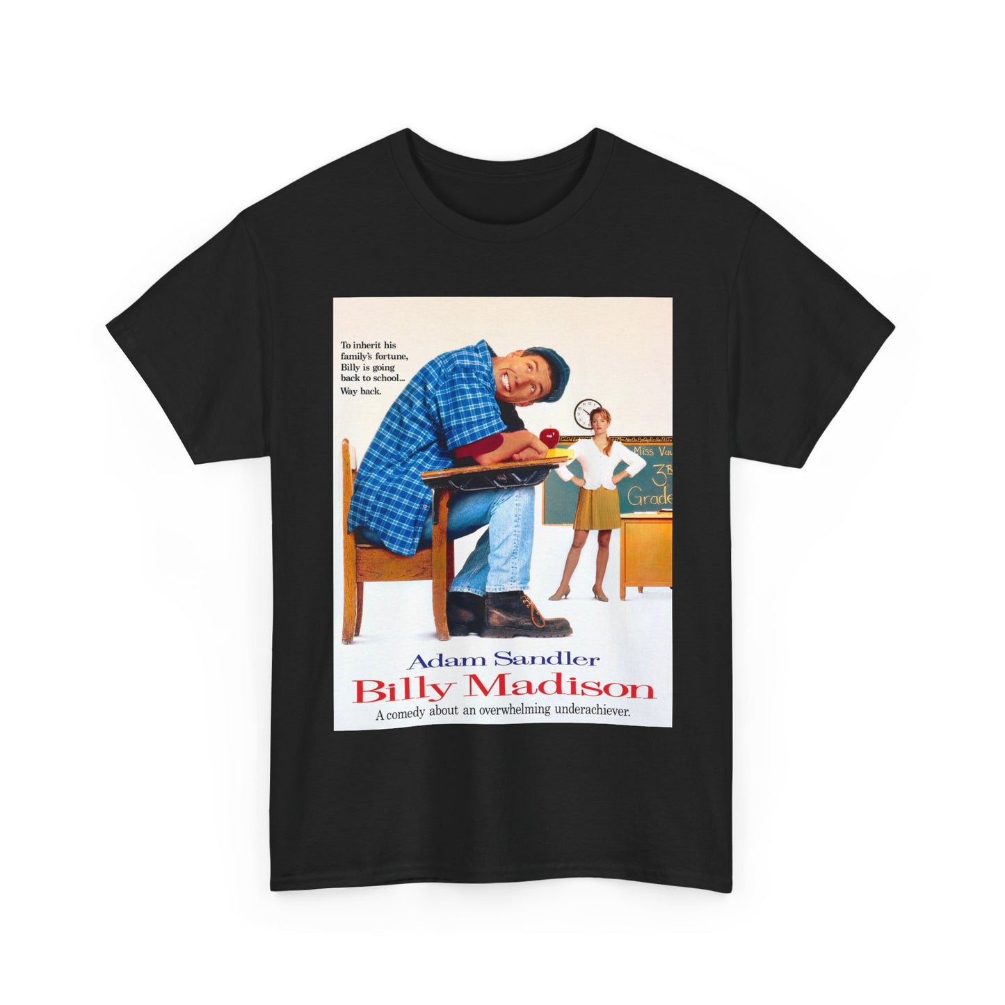Billy Madison Tshirt Adam Sandler Comedy Retro Movie Unisex Heavy Cotton Tee 3