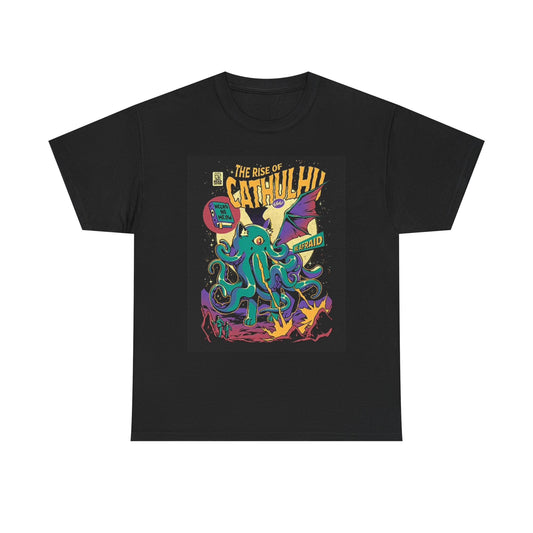 The Rise Of Cathulul Graphic T Shirt Vintage Retro  Unisex Heavy Cotton Tee