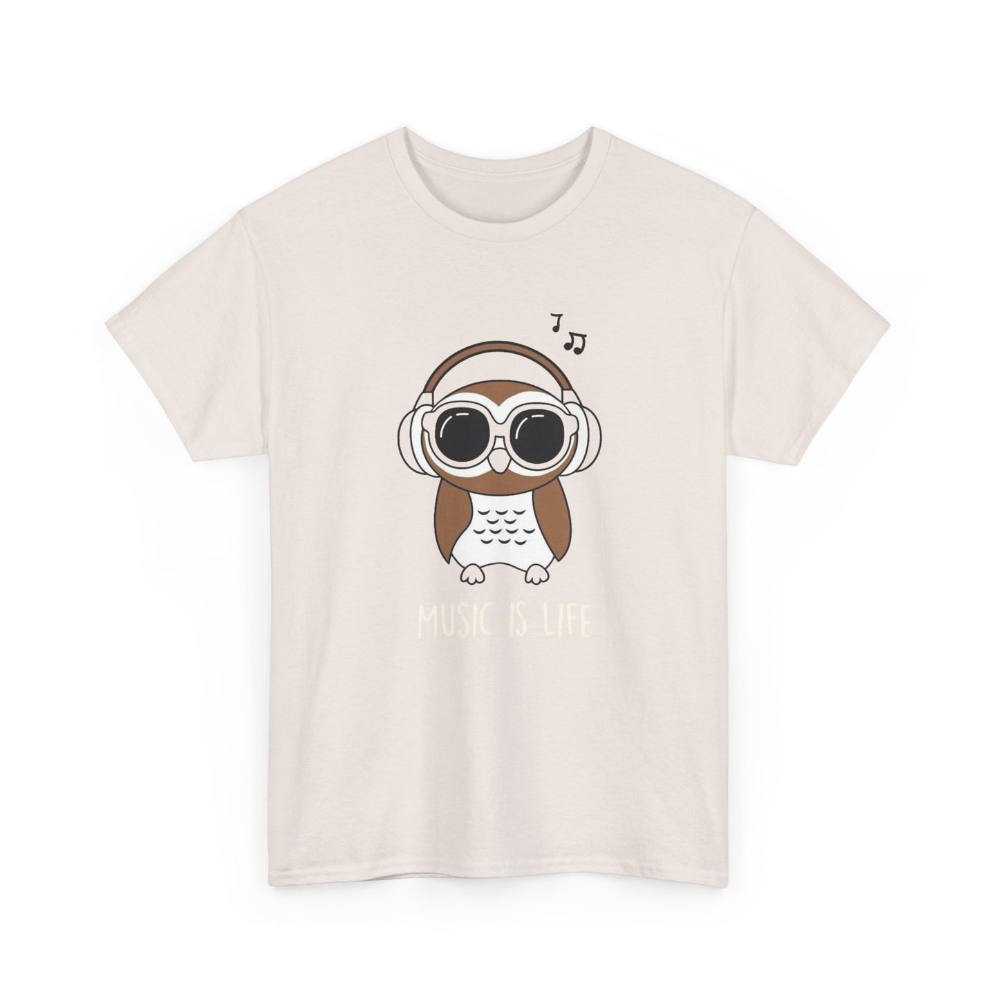 Music Is Life Graphic T Shirt Unisex Heavy Cotton Tee