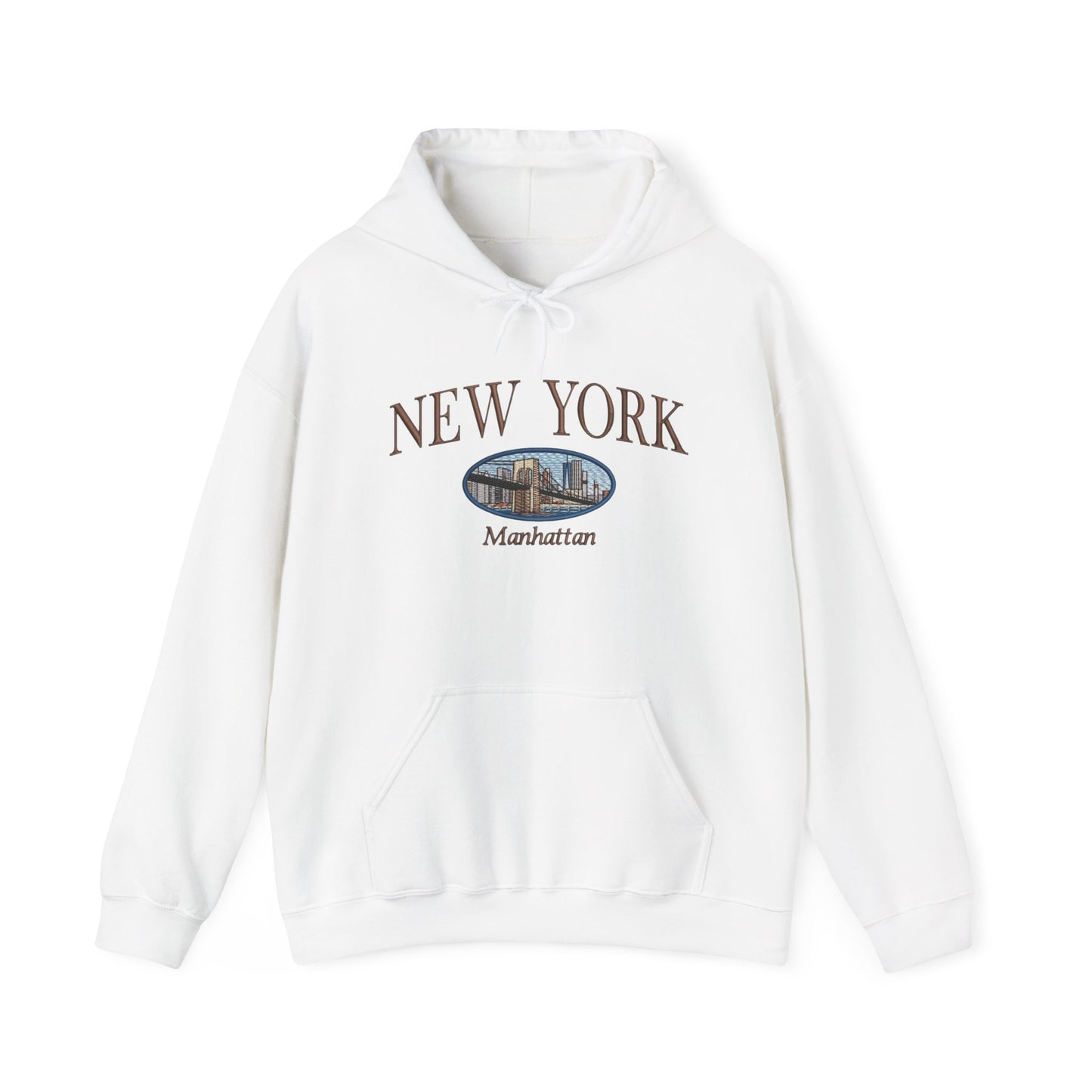 Manhattan New York Graphic Hoodie Heavy Blend Sweatshirt NEW