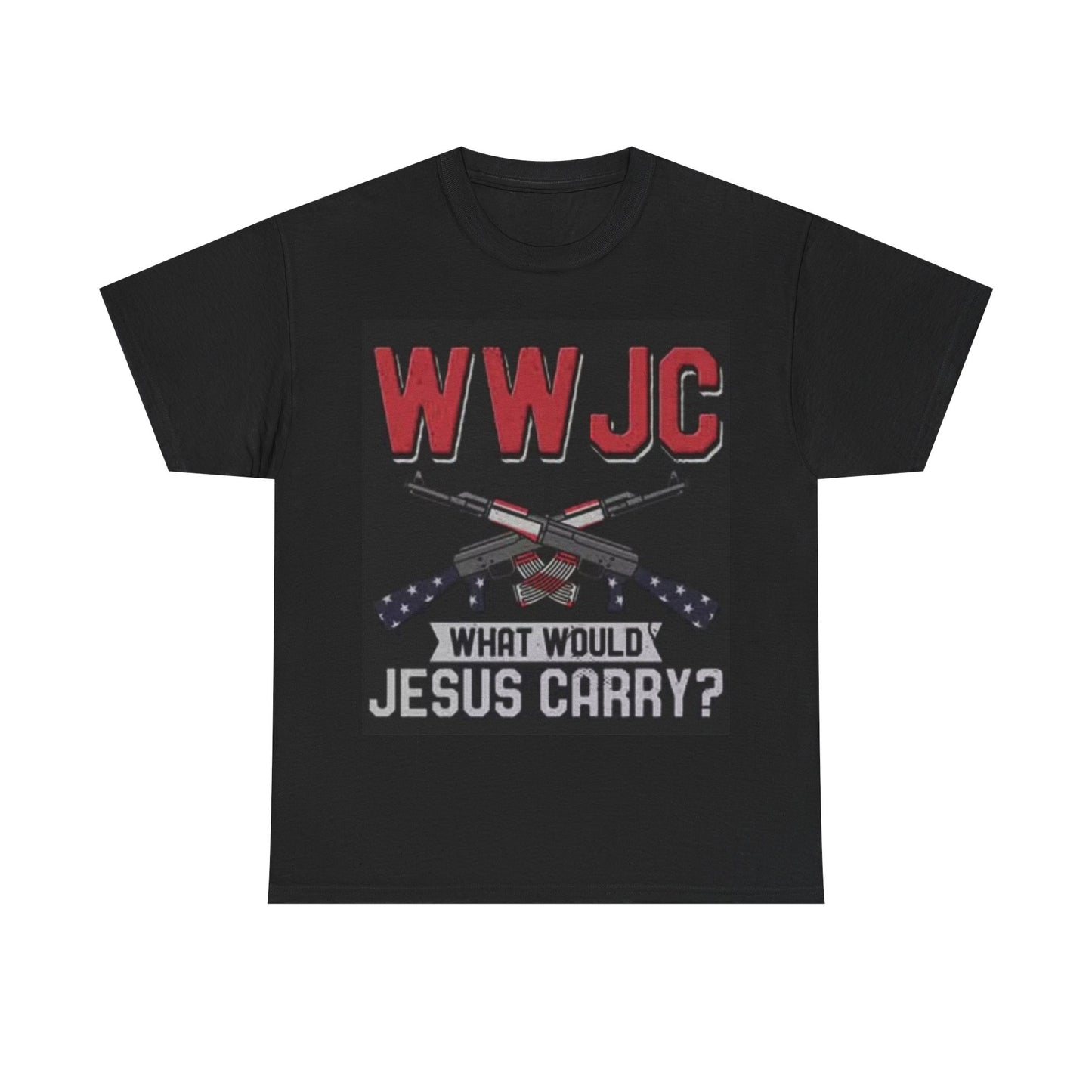 What Would Jesus Carry Funny Shirt 1776 Guns Unisex Heavy Cotton Tee