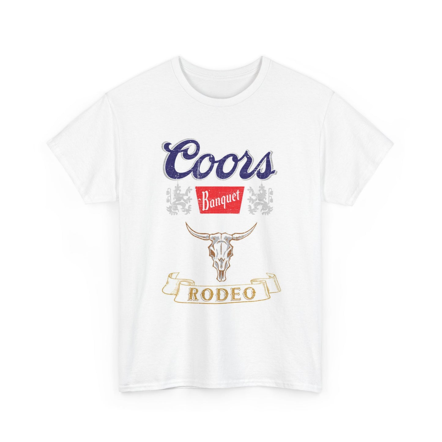 Coors Beer Shirt Vintage American Flag Logo Retro Unisex Heavy Cotton Tee