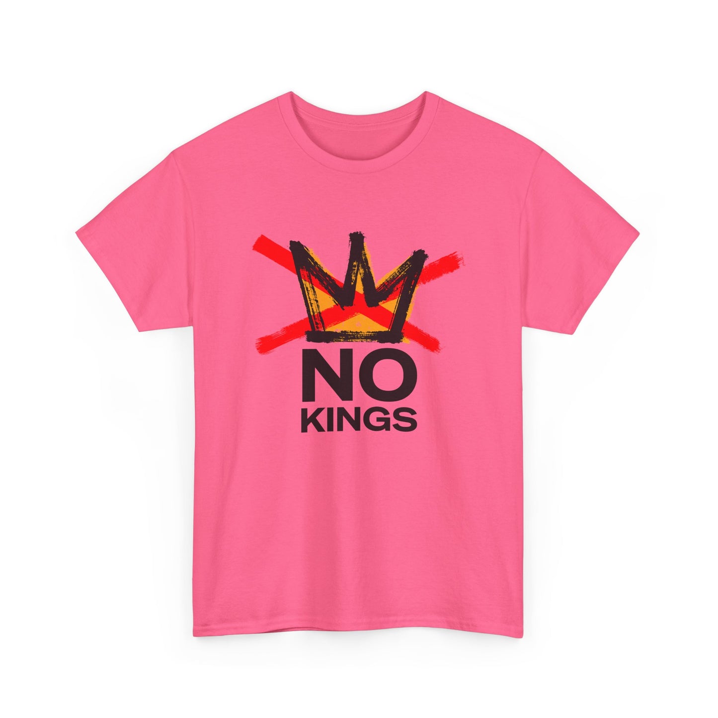 No Kings Graphic T Shirt Protest Resist BLM Support Unisex Heavy Cotton Tee