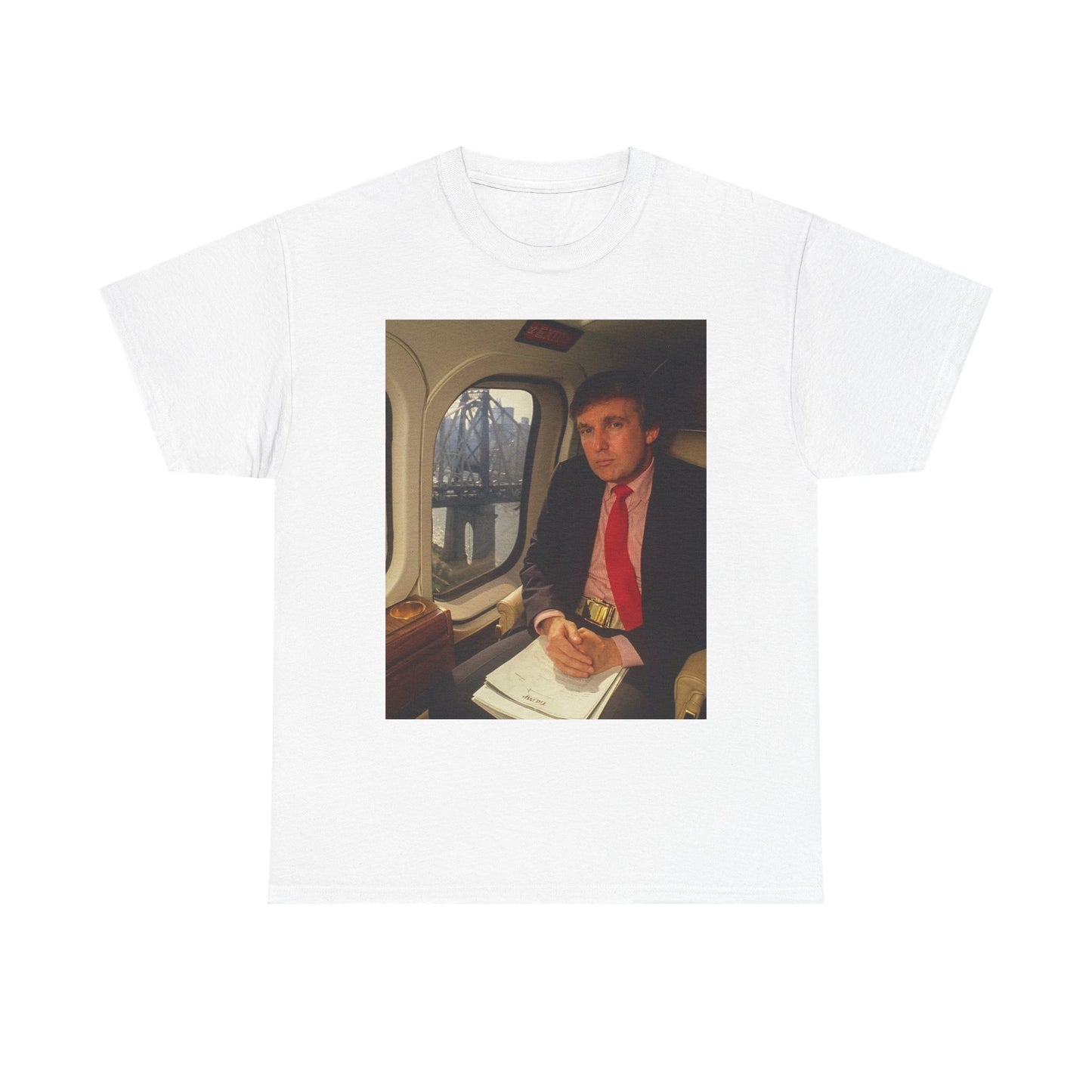 Donald Trump Helicopter Graphic T Shirt Vintage New York Unisex Heavy Cotton Tee
