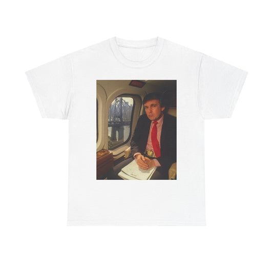 Donald Trump Helicopter Graphic T Shirt Vintage New York Unisex Heavy Cotton Tee