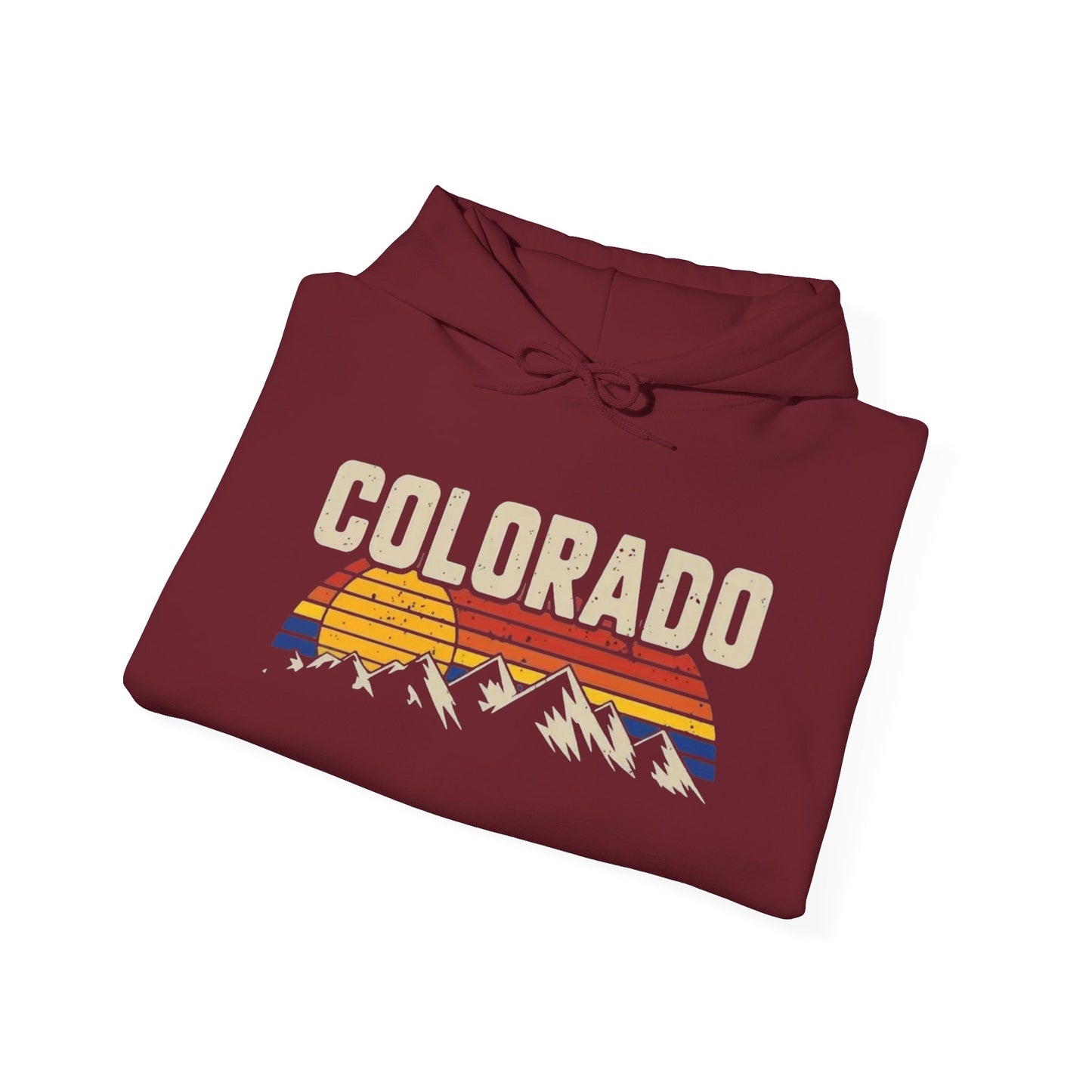 Colorado Rocky Mountains Graphic Hoodie Unisex Heavy Blend™ Hooded Sweatshirt
