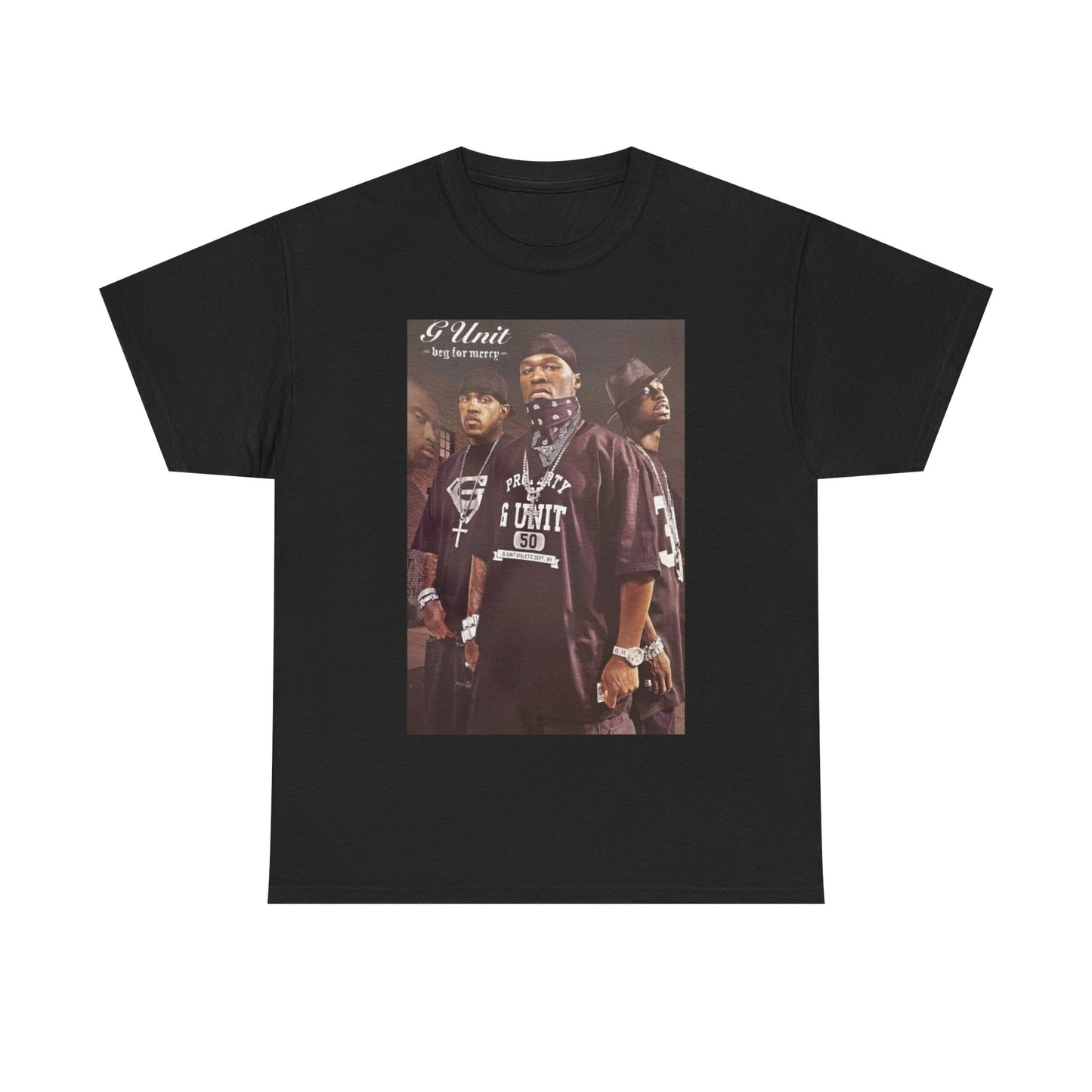 50 cent g-unit T-shirt vintage rap New York get rich retro Unisex Heavy Cotton
