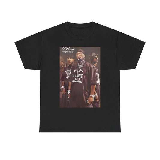 50 cent g-unit T-shirt vintage rap New York get rich retro Unisex Heavy Cotton