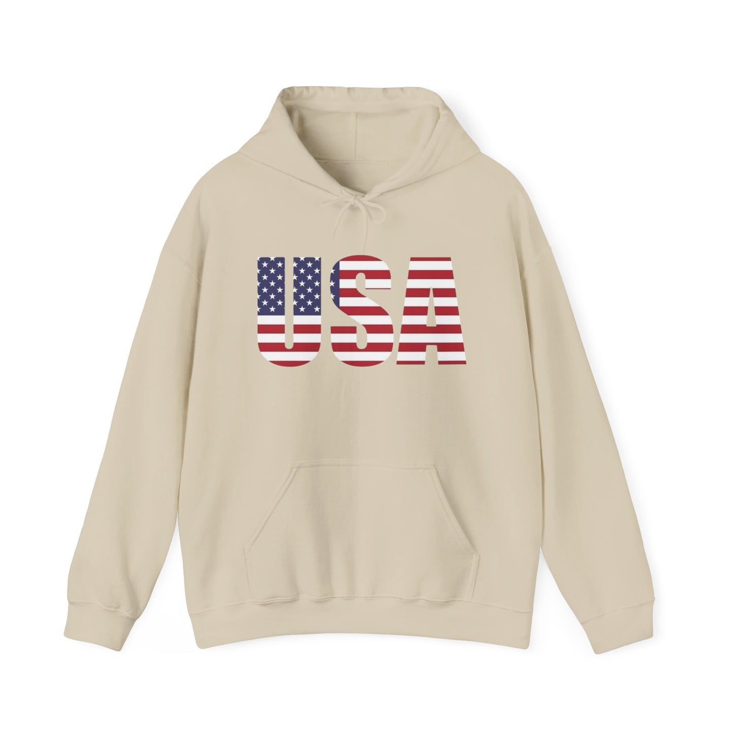 USA Flag Graphic Hoodie Unisex Heavy Blend™ Hooded Sweatshirt