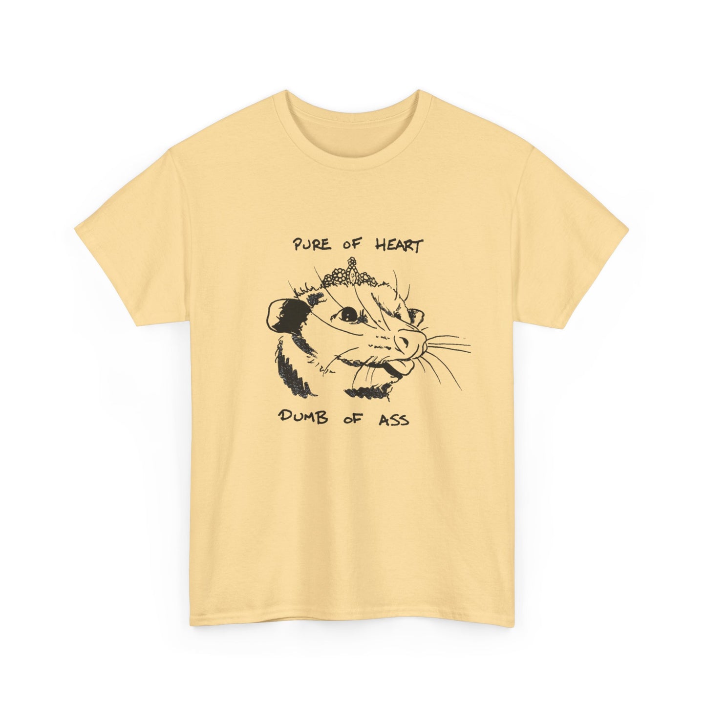 Pure Of Heart Dumb Of Ass Graphic T-Shirt Men's Women's Heavy Cotton NEW GIFT