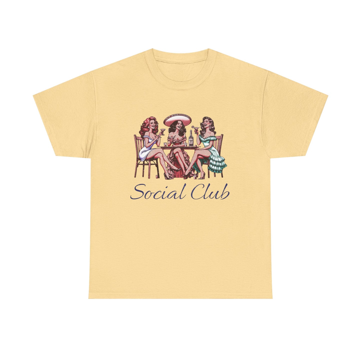 Social Drinking Club Graphic T Shirt Unisex Heavy Cotton Tee