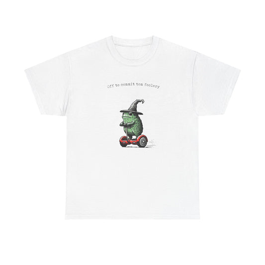 Off To Commit Tomfoolery Graphic T-Shirt Men's Women's Heavy Cotton Tee NEW GIFT