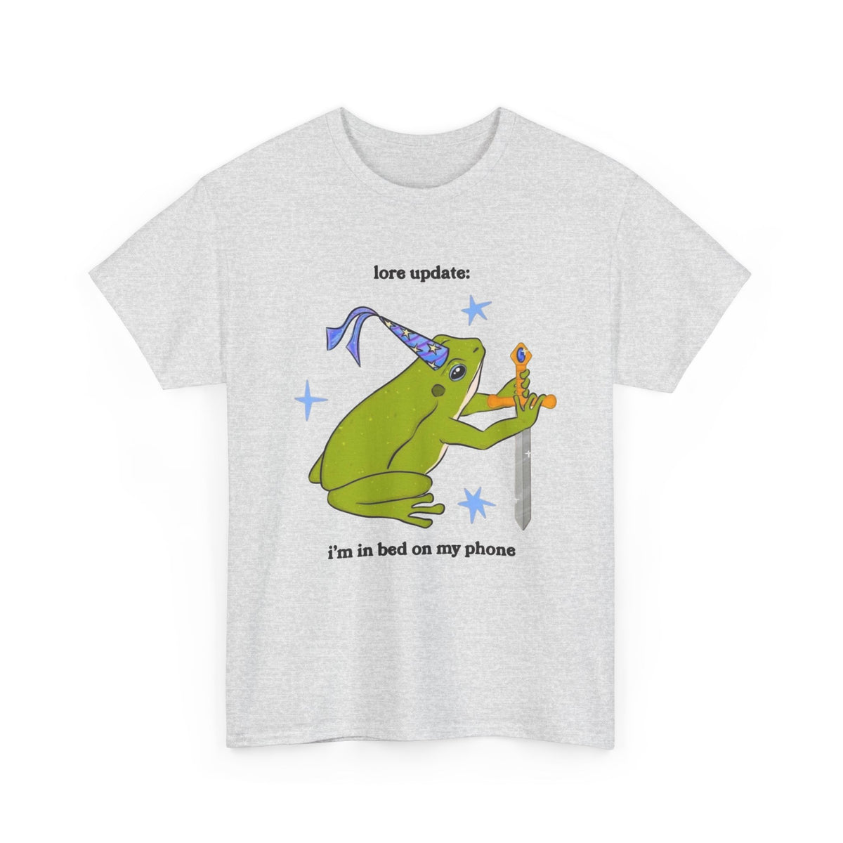 Wizard Frog Playing Guitar Graphic Tee | Funny Frog Shirt Men's Graphic Tee