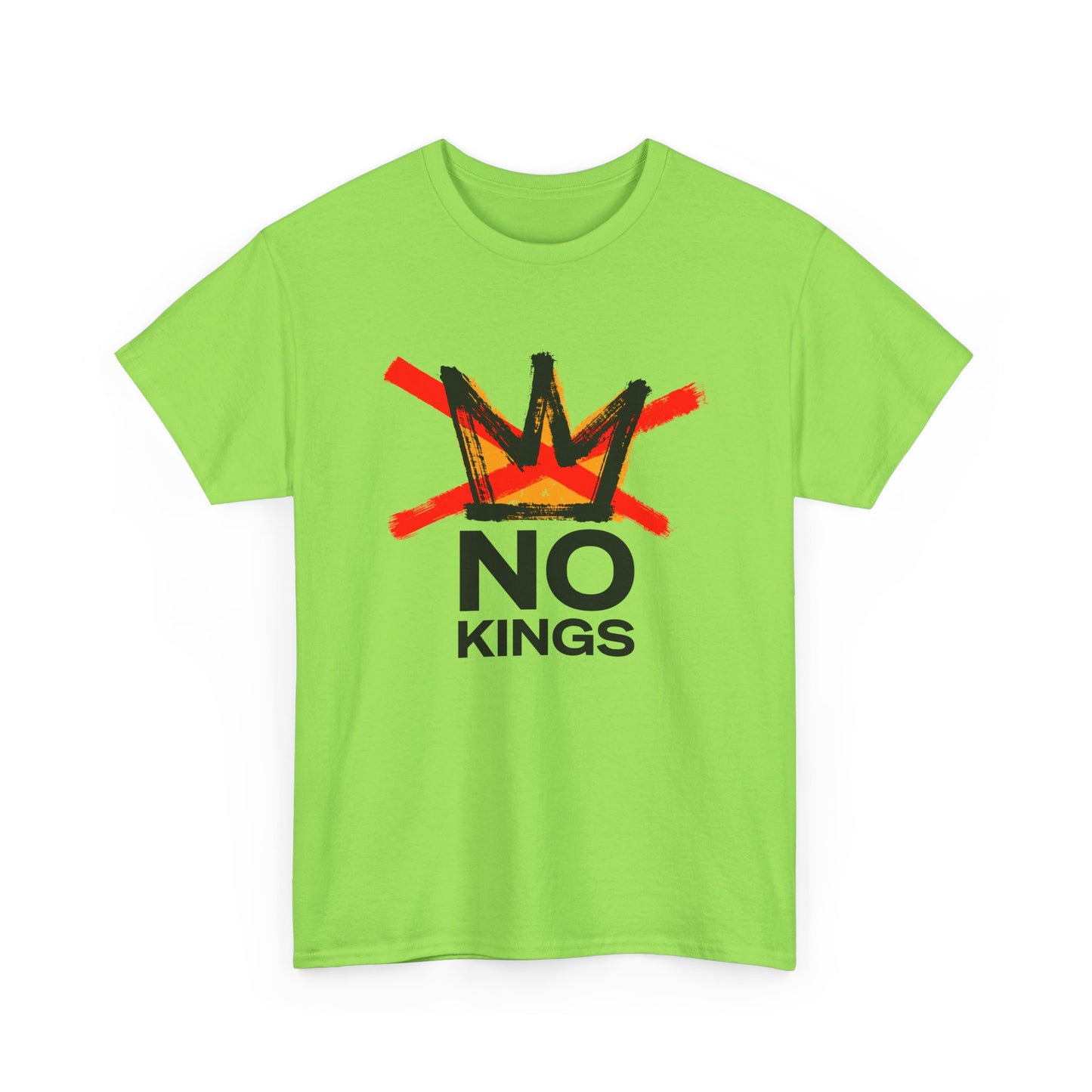 No Kings Graphic T Shirt Protest Resist BLM Support Unisex Heavy Cotton Tee