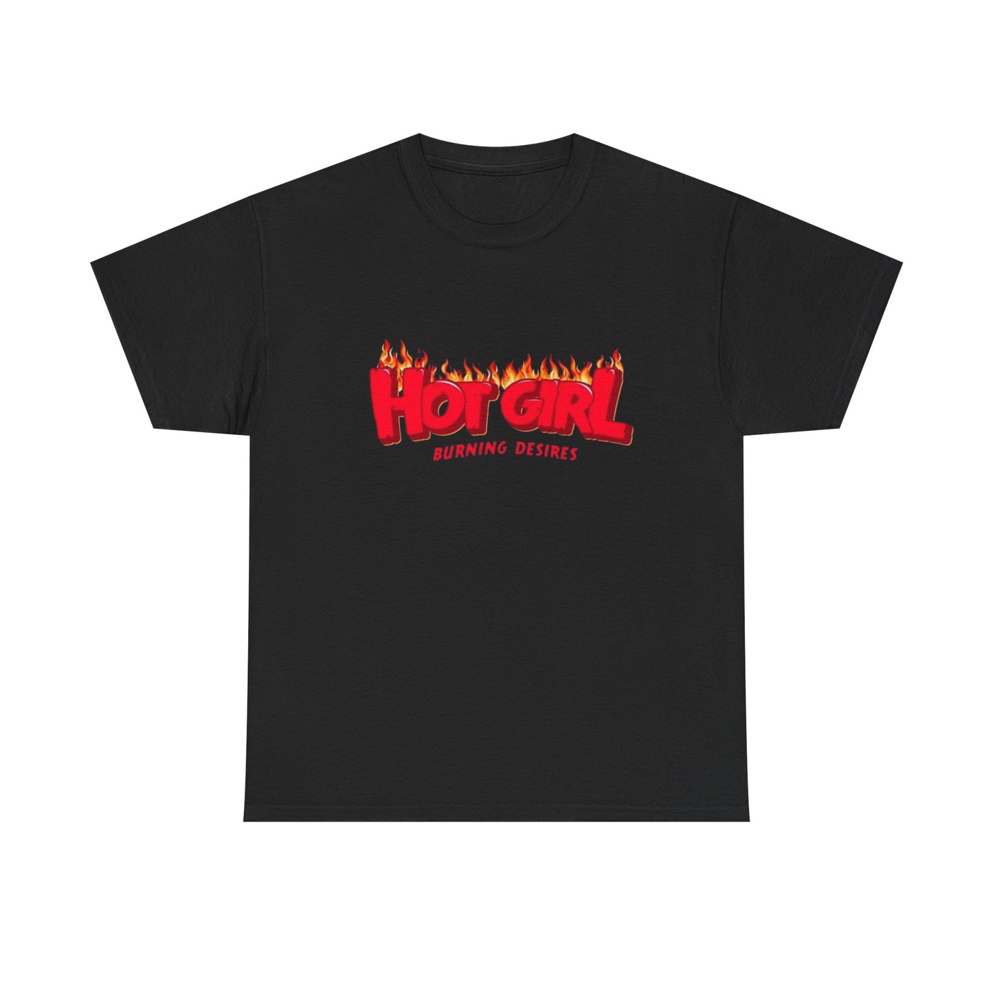 Hot Girl Logo Retro Skateboarding Graphic T-Shirt Unisex Heavy Cotton Tee