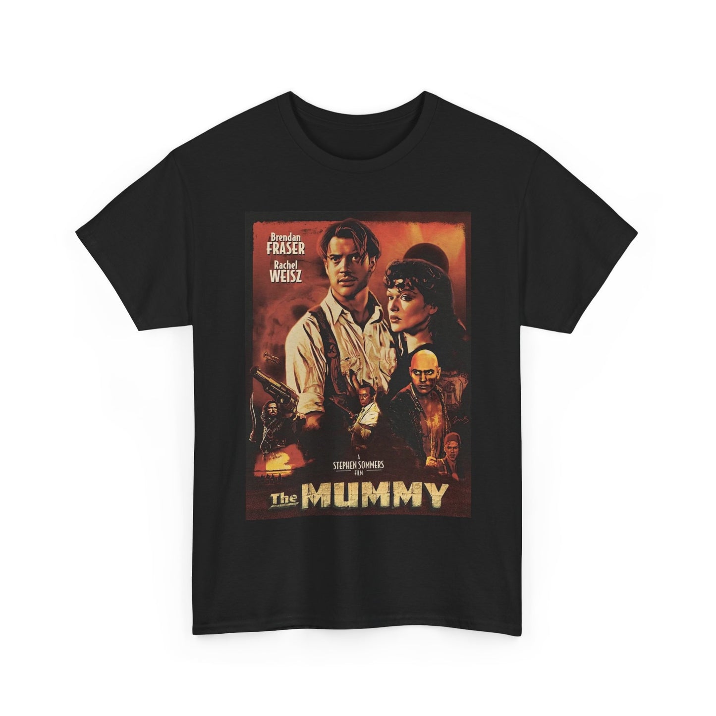 The Mummy T Shirt Egypt Retro Movie Poster 90s Unisex Heavy Cotton Tee