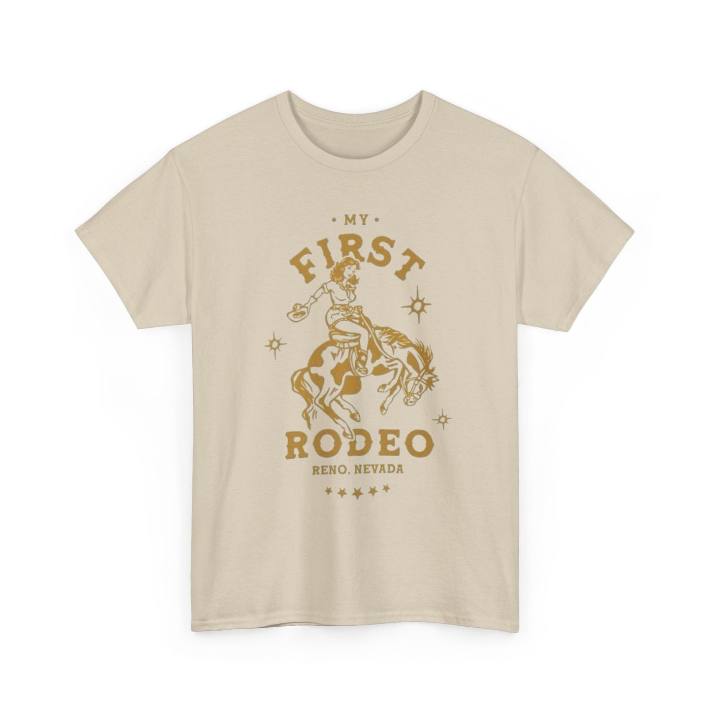 My First Rodeo Graphic T Shirt Unisex Heavy Cotton Tee