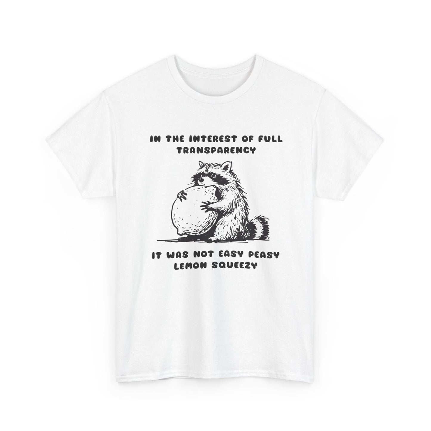 Life's Not Easy Peasy Funny Graphic T Shirt Unisex Heavy Cotton Tee