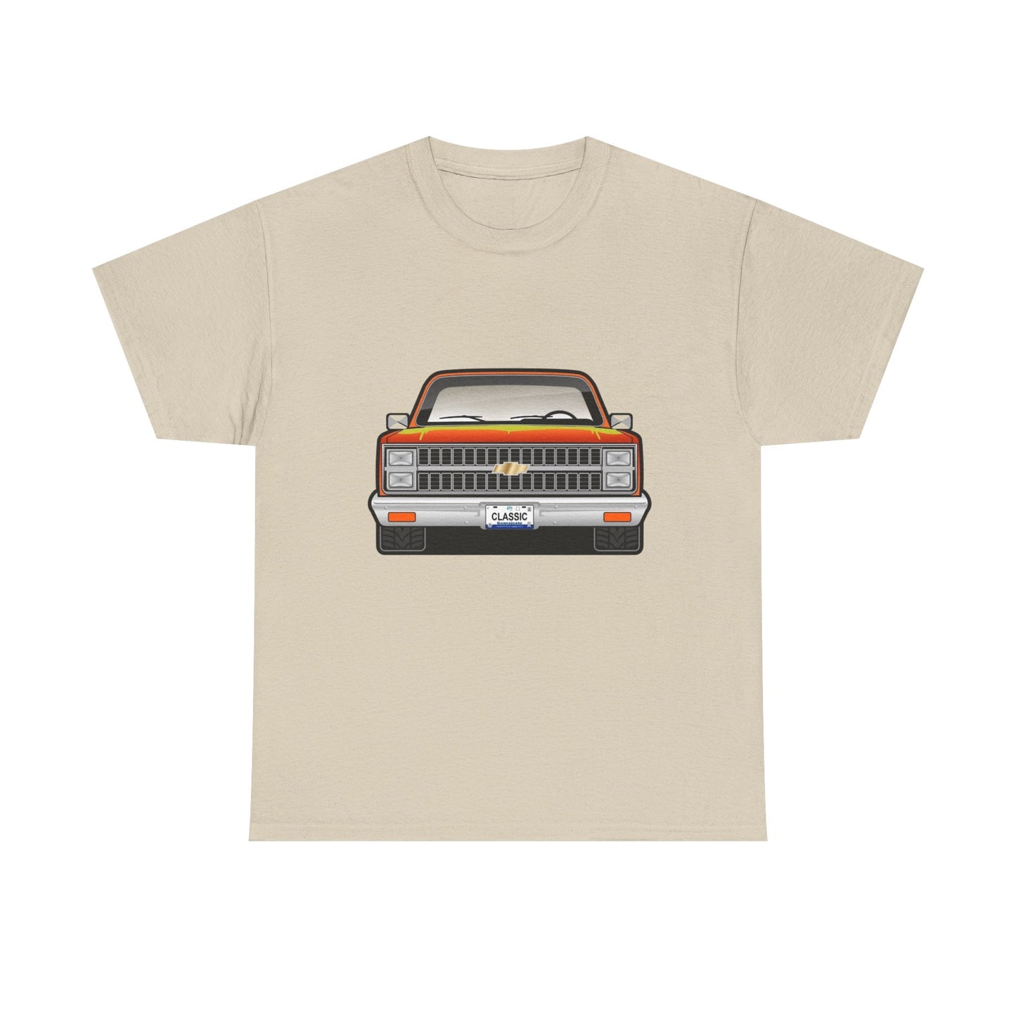 Classic Retro Pickup Truck Graphic T Shirt Unisex Heavy Cotton Tee NEW