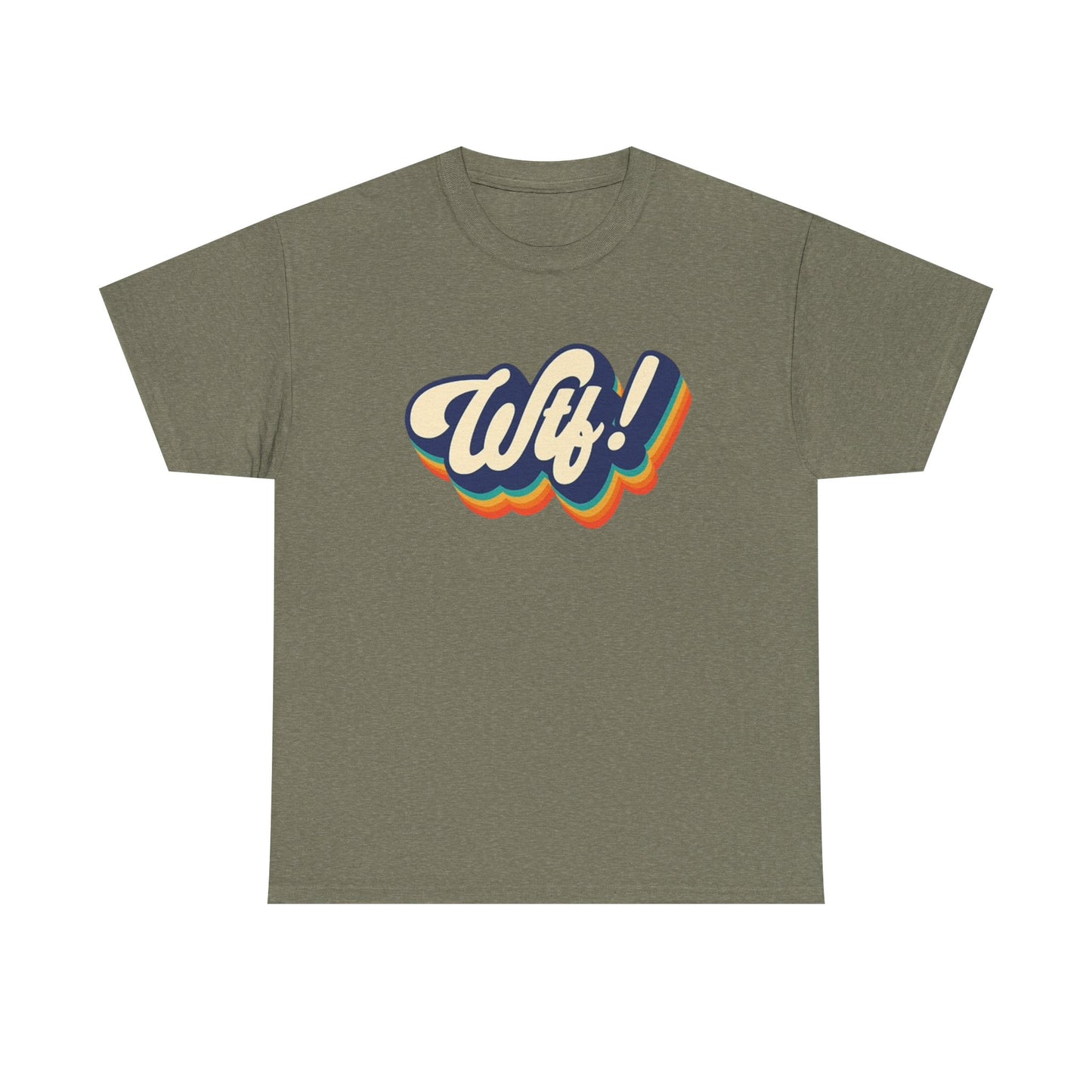 WTF Funny Graphic T Shirt BRAND NEW Apparel Unisex Heavy Cotton Tee