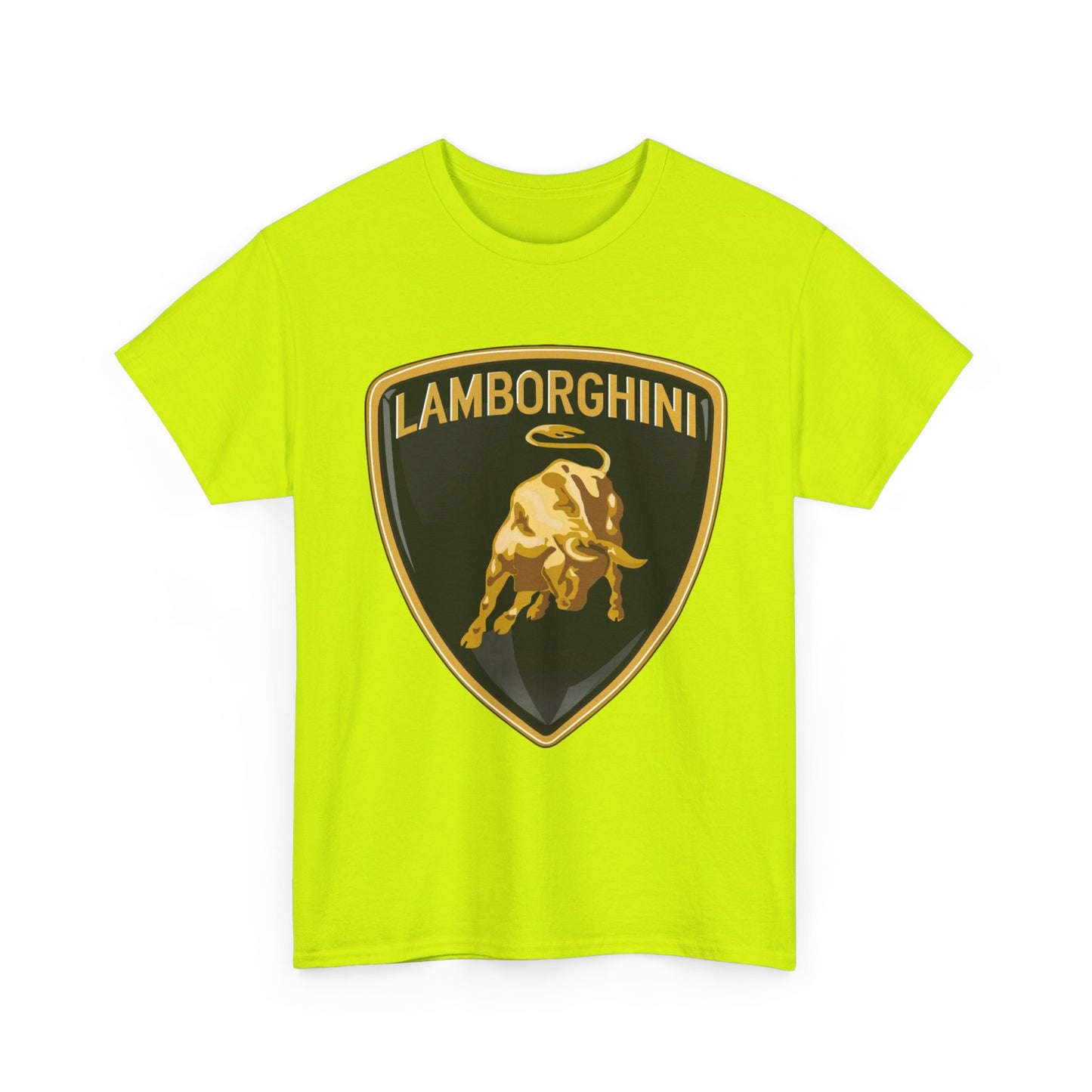 Lamborghini Graphic T Shirt Vintage Logo Retro Unisex Heavy Cotton Tee