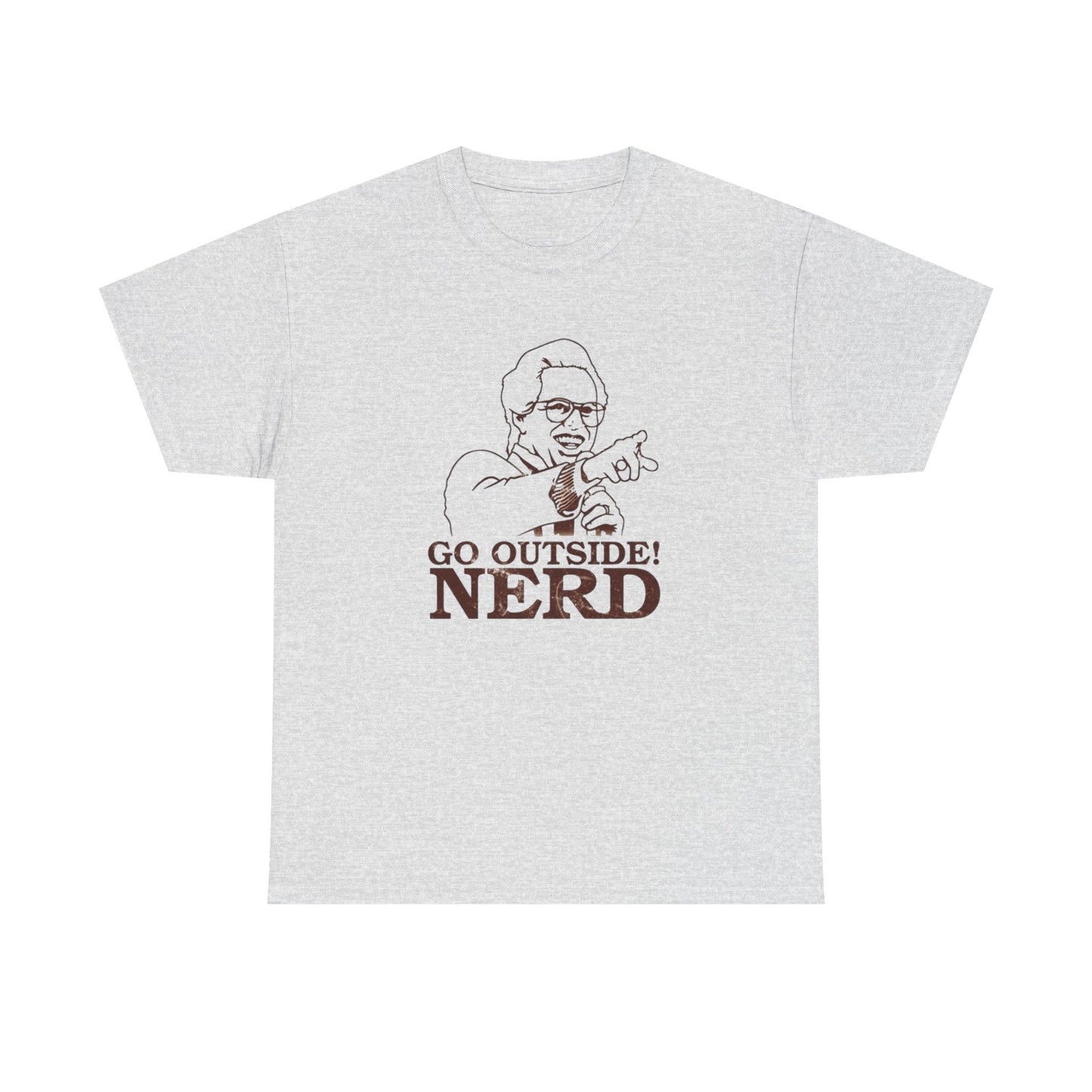 Go Outside Nerd Baby Billy Graphic T Shirt ADULT NEW Unisex Heavy Cotton Tee