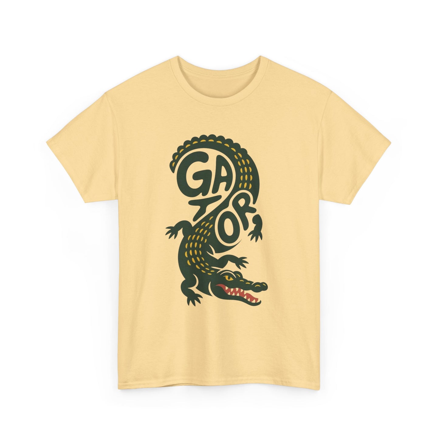 Alligator Graphic T Shirt Unisex Heavy Cotton Tee