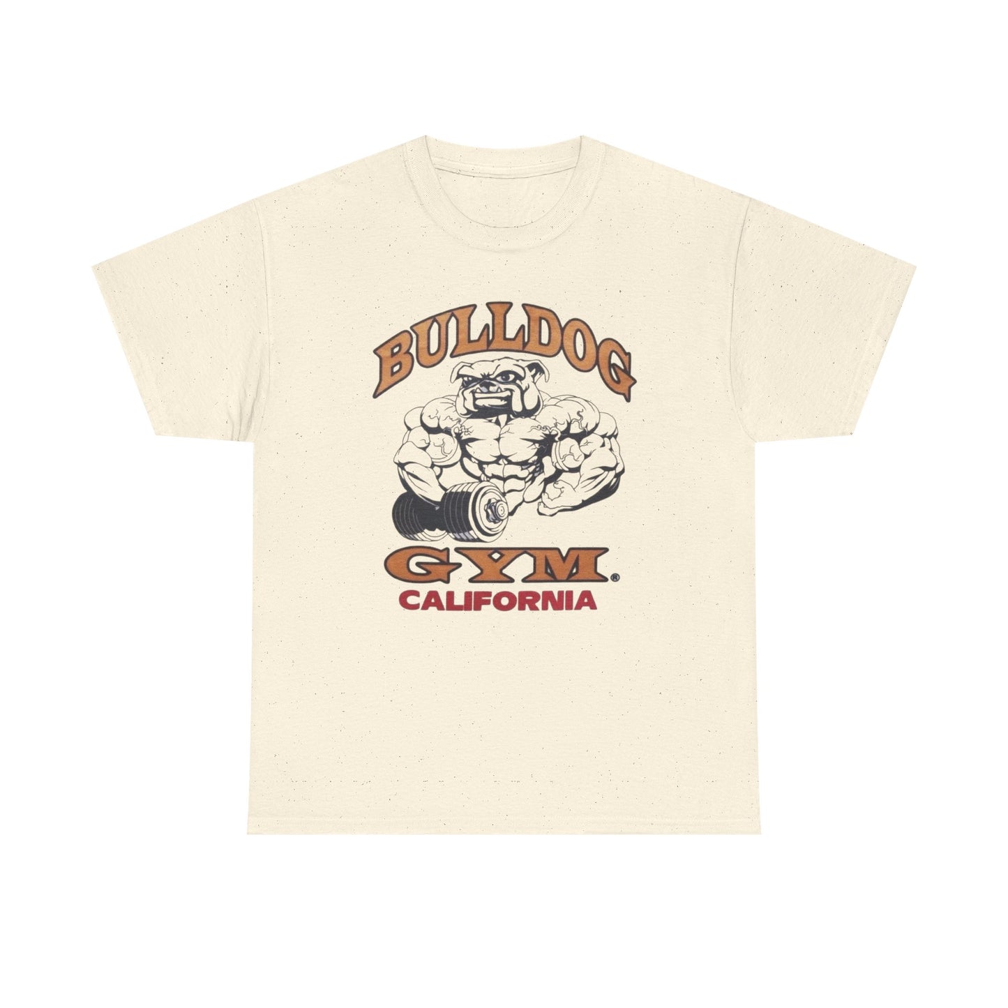 Bulldog Gym California Retro Graphic T Shirt Unisex Heavy Cotton Tee