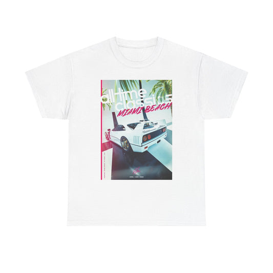 All time Classics Graphic T Shirt Miami Beach Gaming Video Unisex Heavy Cotton