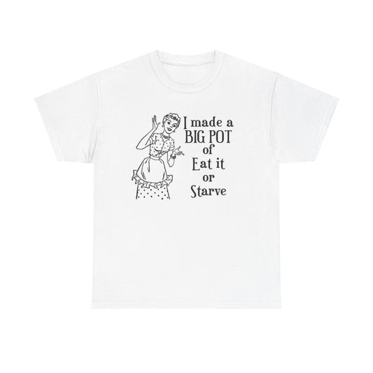 Funny Wife Mom Cooking Graphic T Shirt Women's Cotton Tee BRAND NEW
