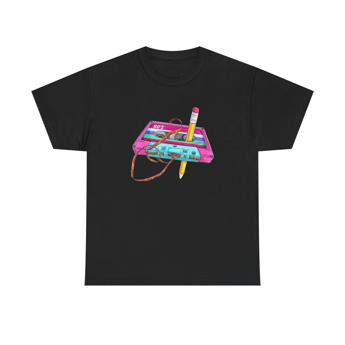 Vintage Tape Cassette Funny T Shirt S-5XL NEW Unisex Cotton Tee