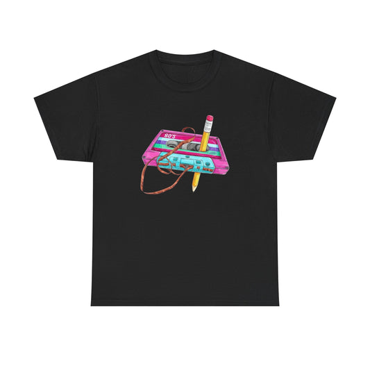 Vintage Tape Cassette Funny T Shirt S-5XL NEW Unisex Cotton Tee