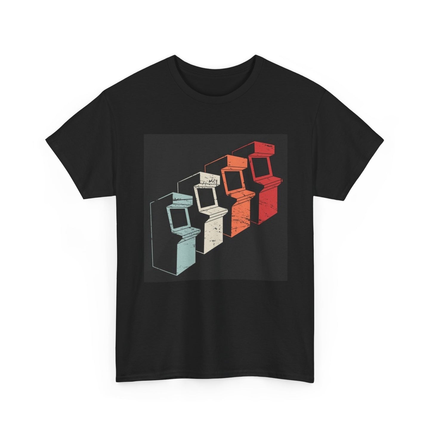 Retro 80s Arcade Games Tshirt Vintage Nostalgic Unisex Heavy Cotton Tee