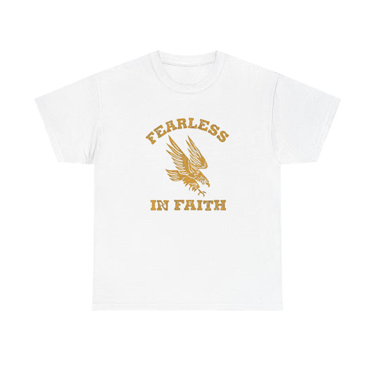 Fearless In Faith Graphic T Shirt Unisex Heavy Cotton Tee
