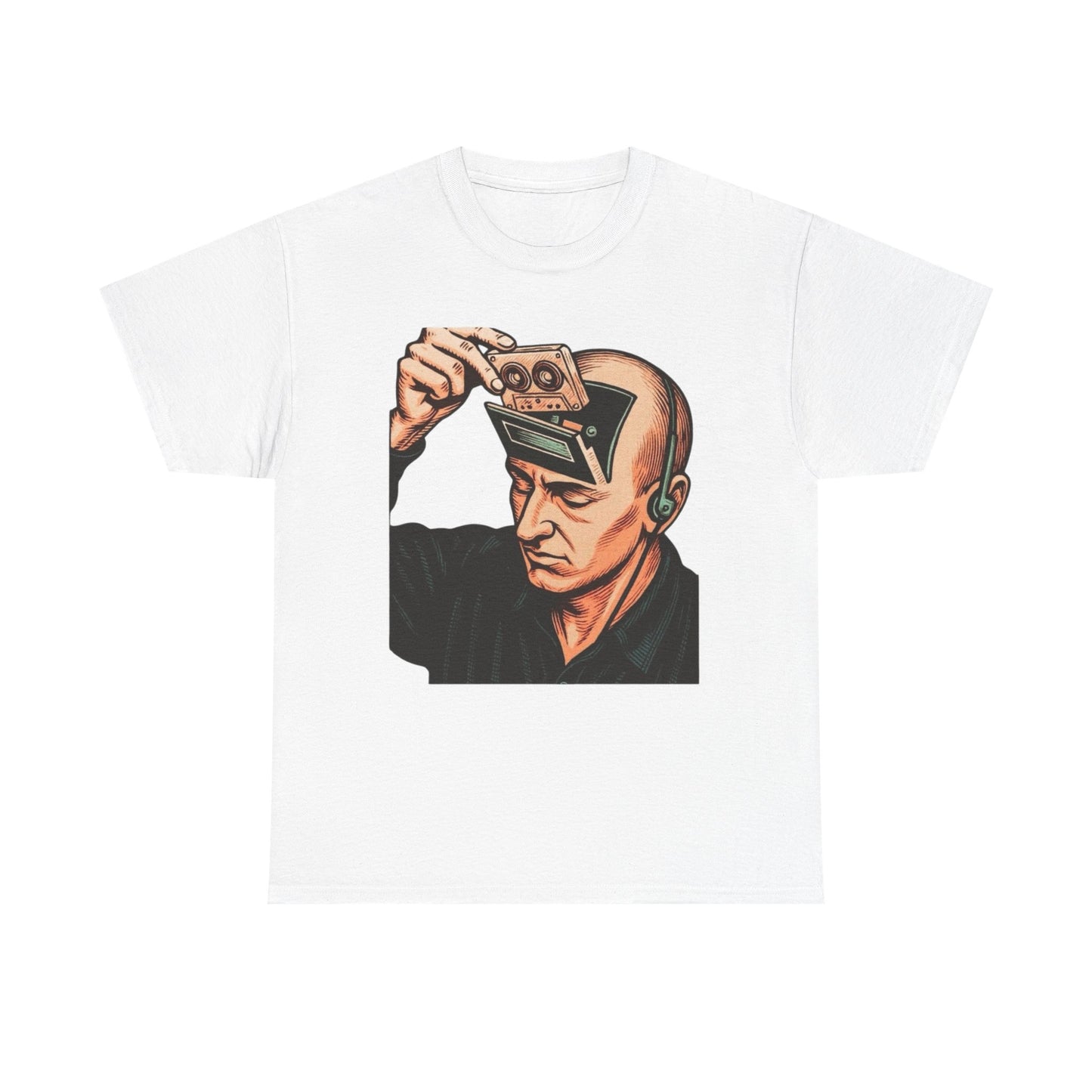 Vintage Music Art Cassette Tape Graphic T Shirt Unisex Heavy Cotton Tee