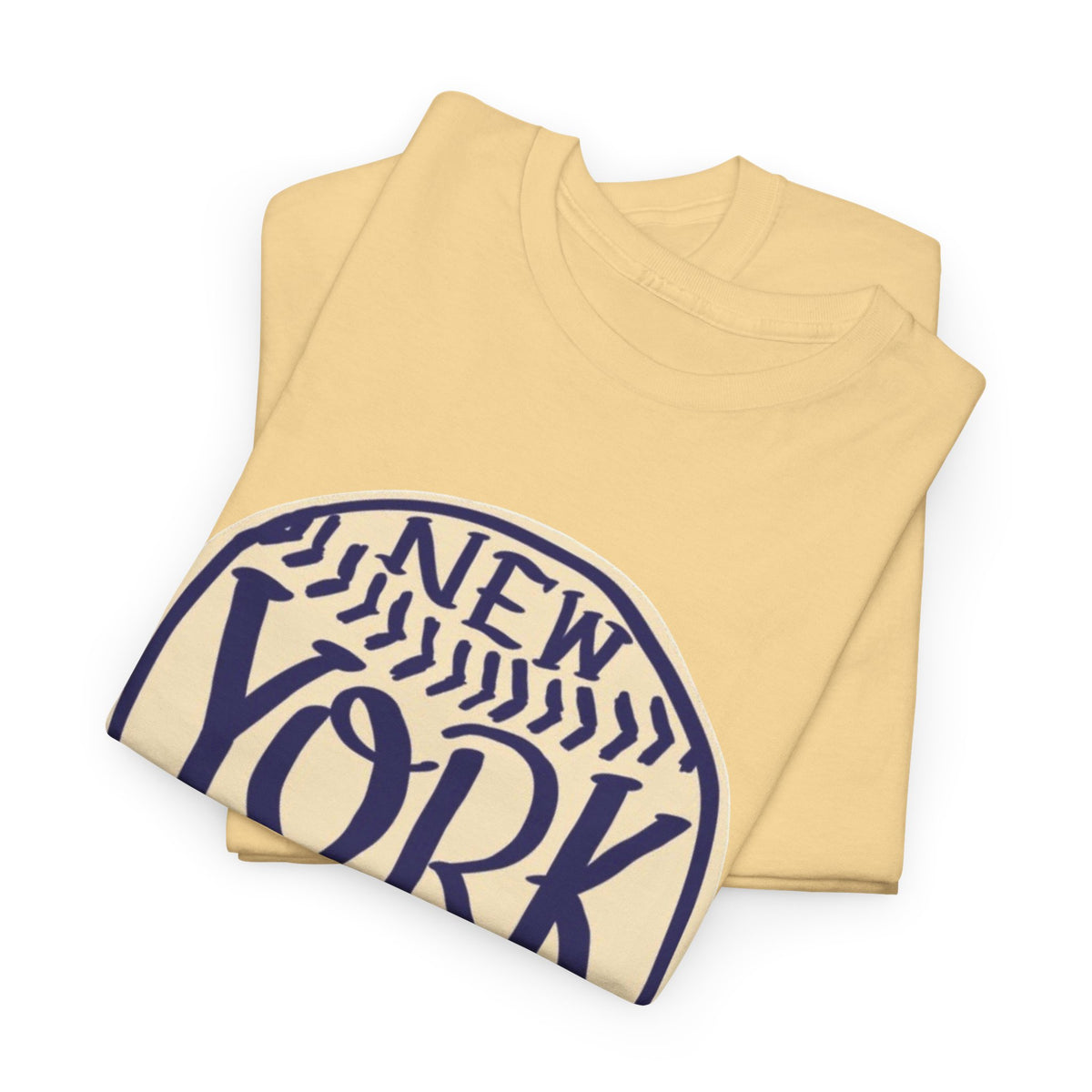 New York Retro Baseball Graphic T Shirt Men's Heavy Cotton Tee