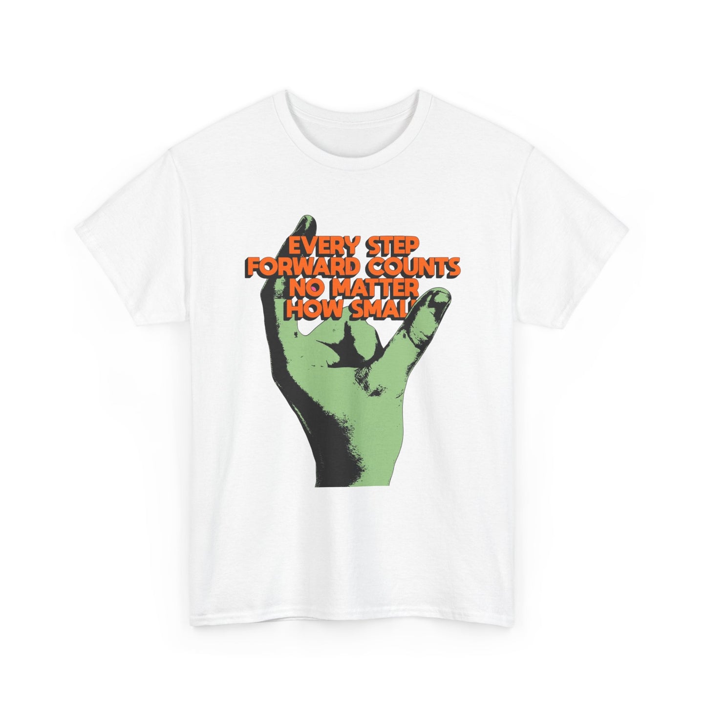 Every Step Forward Counts Graphic T-Shirt Unisex Heavy Cotton Tee Gift