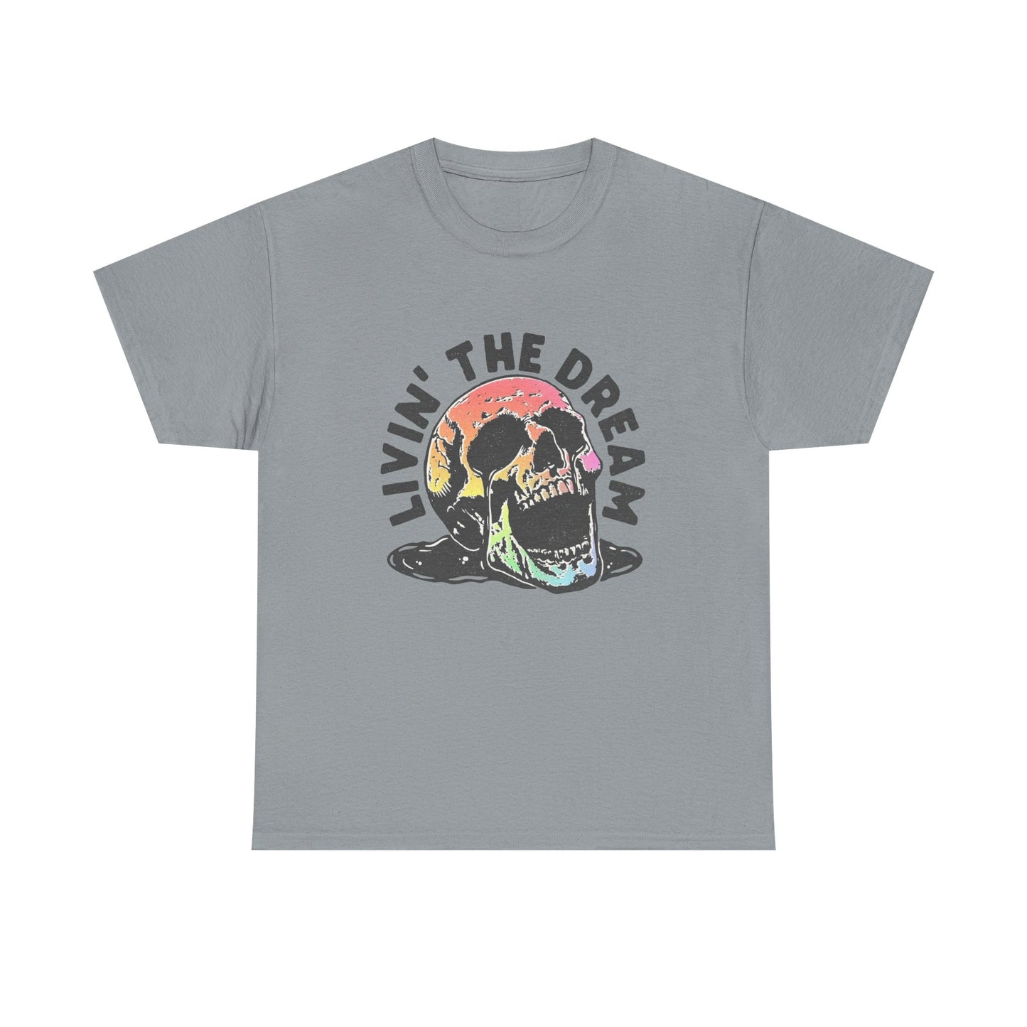 Living The Dream Graphic T Shirt ADULT NEW Heavy Cotton Tee
