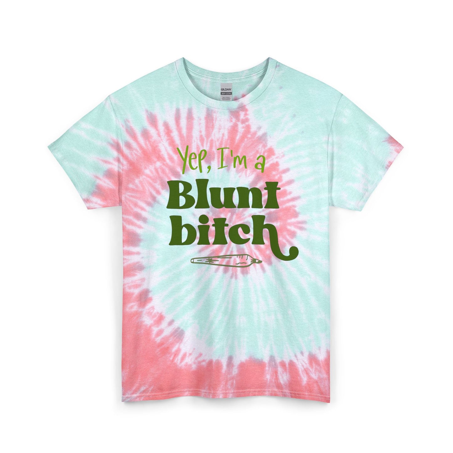 Yep Im A Blunt Weed 420 Graphic T Shirt Unisex Tie Dye Cotton Tee