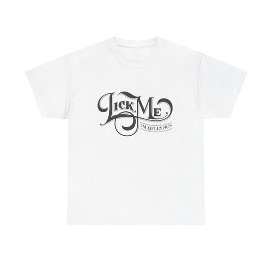 Lick Me I'm Delicious Sex Jokes Graphic T Shirt NEW ADULT TEE