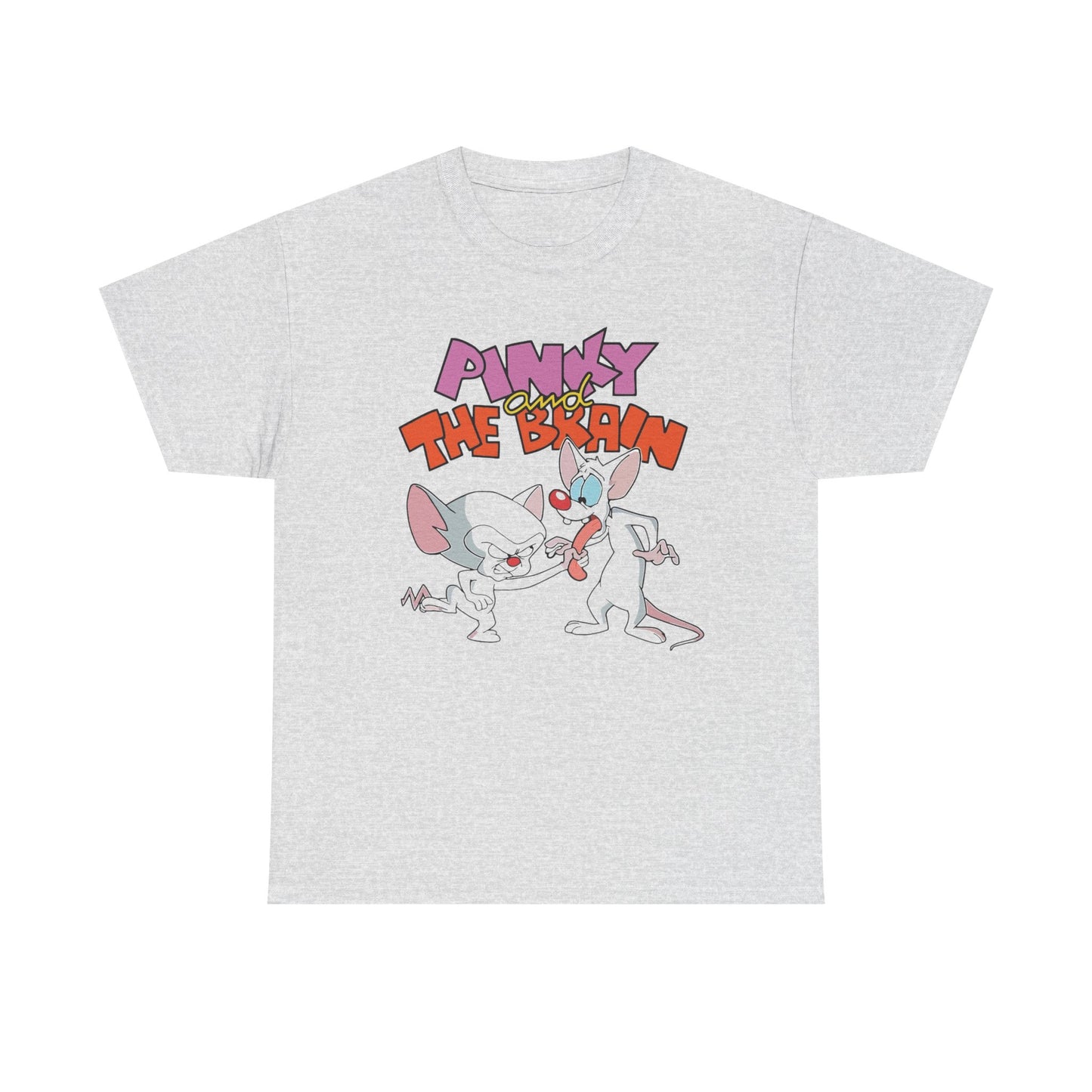 Pinky And The Brain Retro 90s Graphic T-Shirt Unisex Heavy Cotton Tee Gift NEW