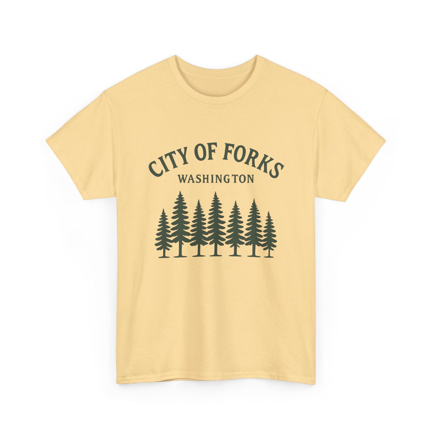 City Of Forks Washington Graphic T Shirt Unisex Heavy Cotton Tee