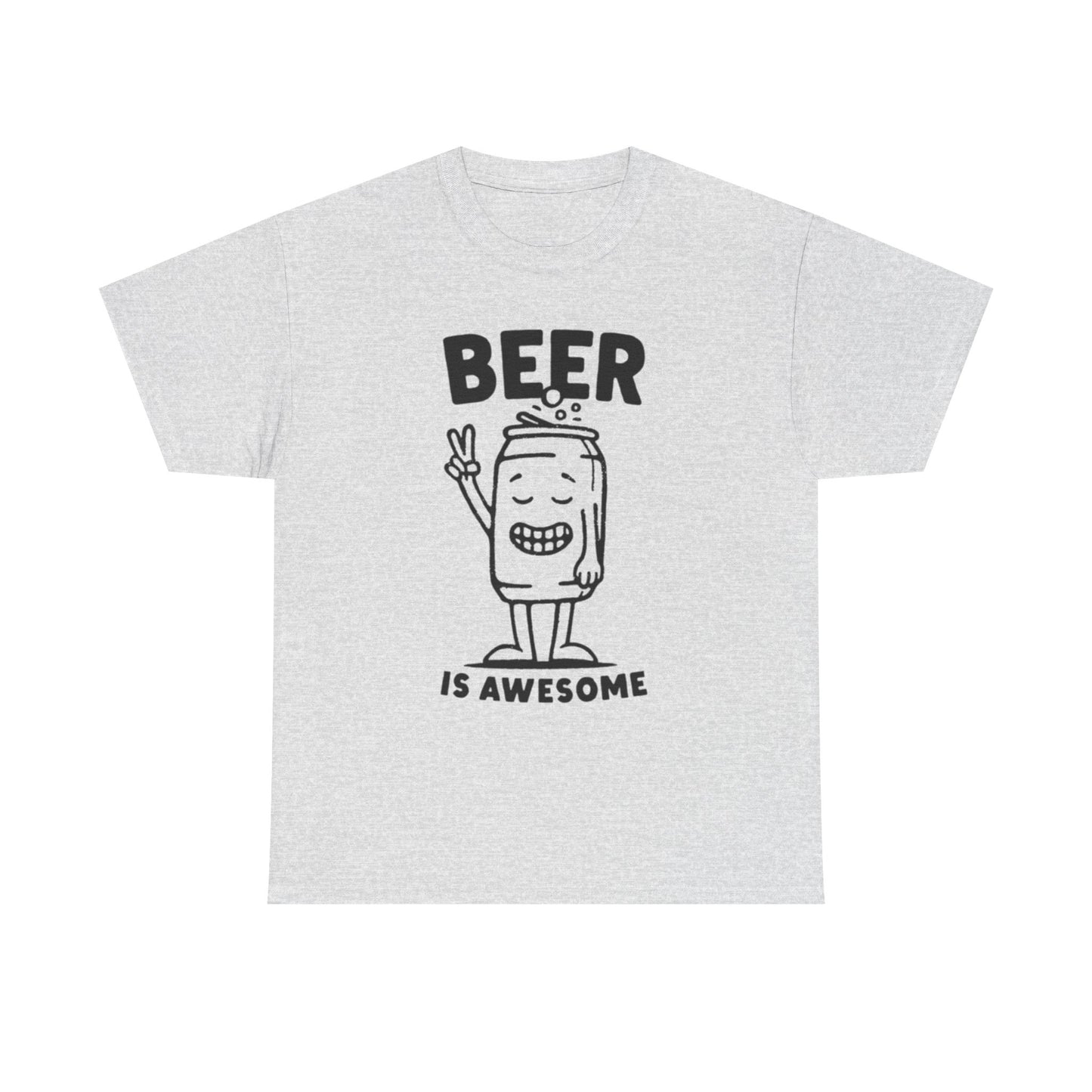 Beer Is Awesome Graphic T Shirt ADULT NEW