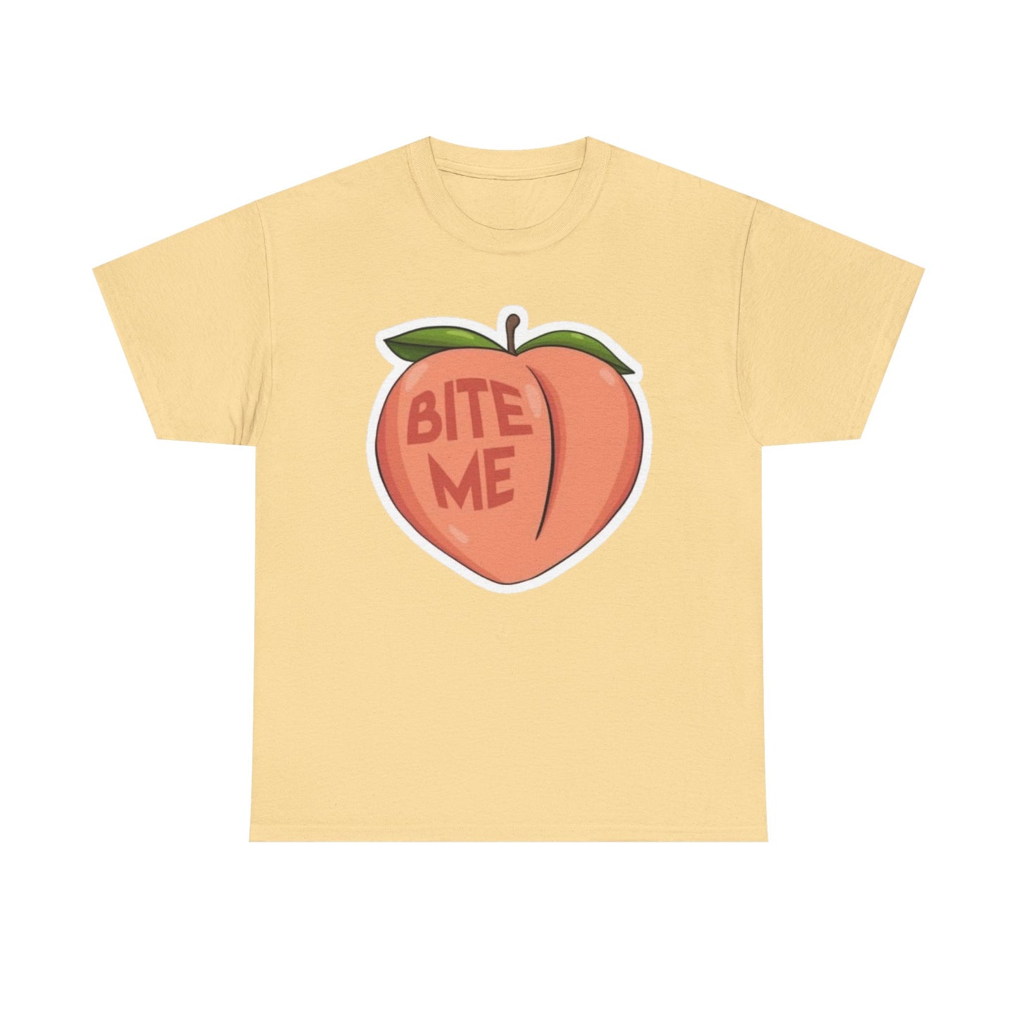 Bite Me Funny Graphic T-Shirt Unisex Heavy Cotton Tee Gift