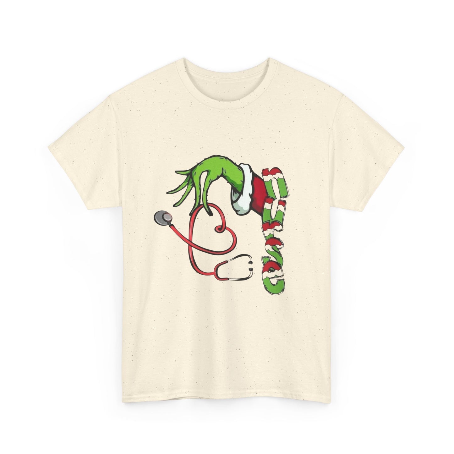 Nurse Christmas Grinch Holidays Graphic T Shirt NEW Unisex Heavy Cotton Tee