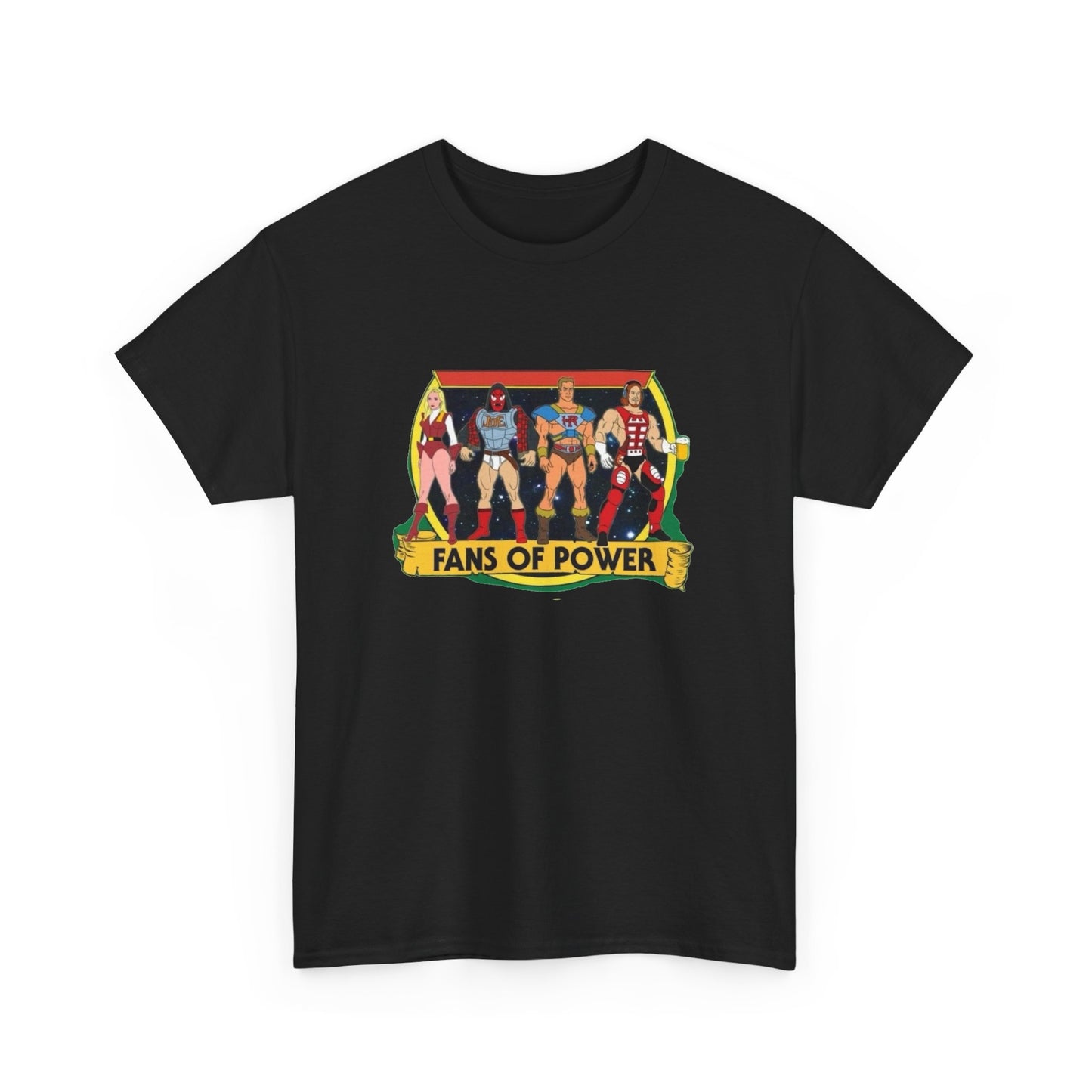 Fans Of Power Graphic T Shirt Unisex Heavy Cotton Tee