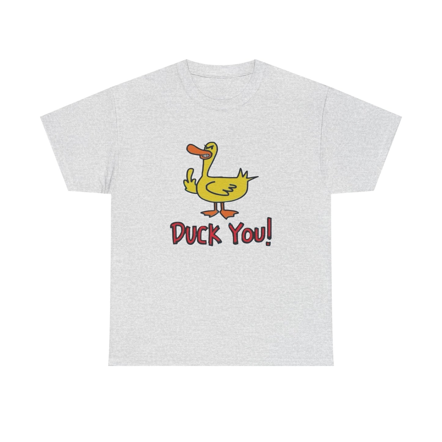 Duck You Funny Graphic T Shirt Unisex Heavy Cotton Tee Gift New