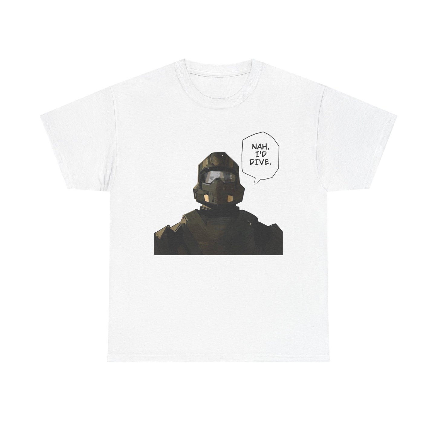 Hell Divers Ill Dive Gaming Graphic T Shirt Unisex Heavy Cotton Tee