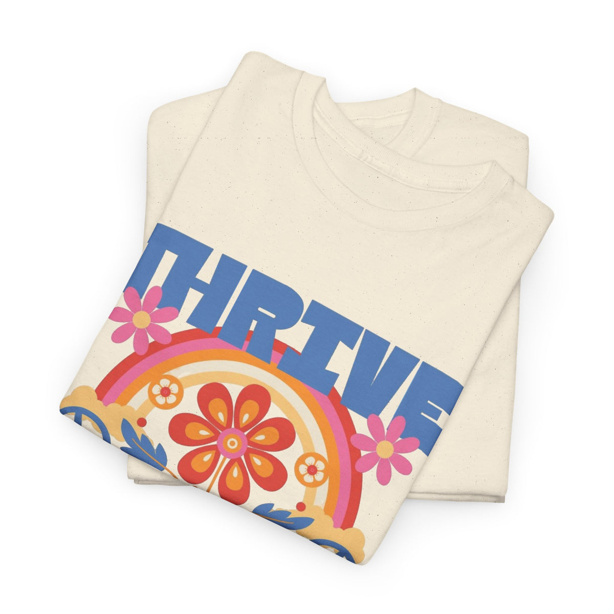 Thrive Wiser Graphic T Shirt Men's Retro Vibes Heavy Cotton Tee