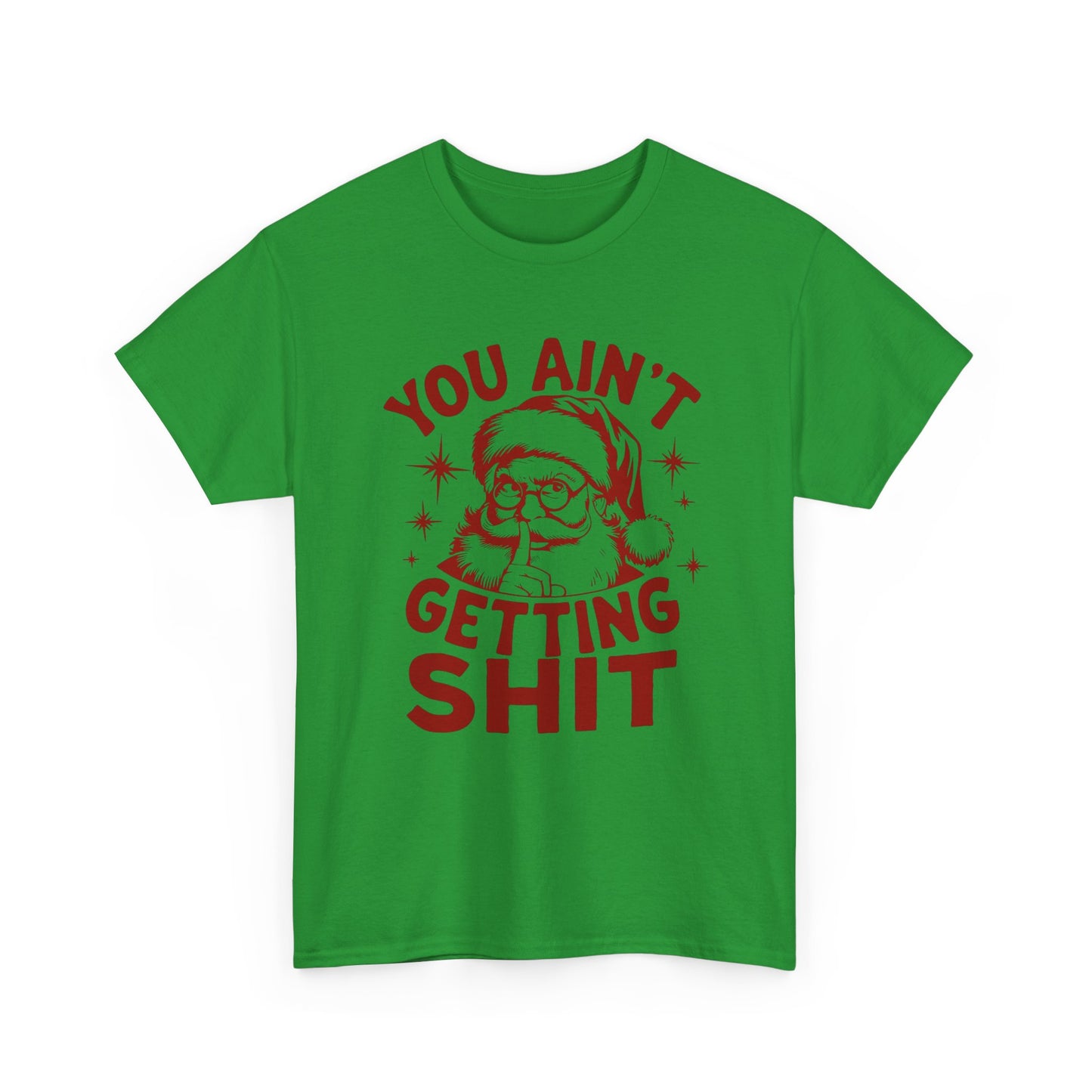 Santa Christmas Gifts Funny Jokes Graphic T Shirt Unisex Heavy Cotton Tee